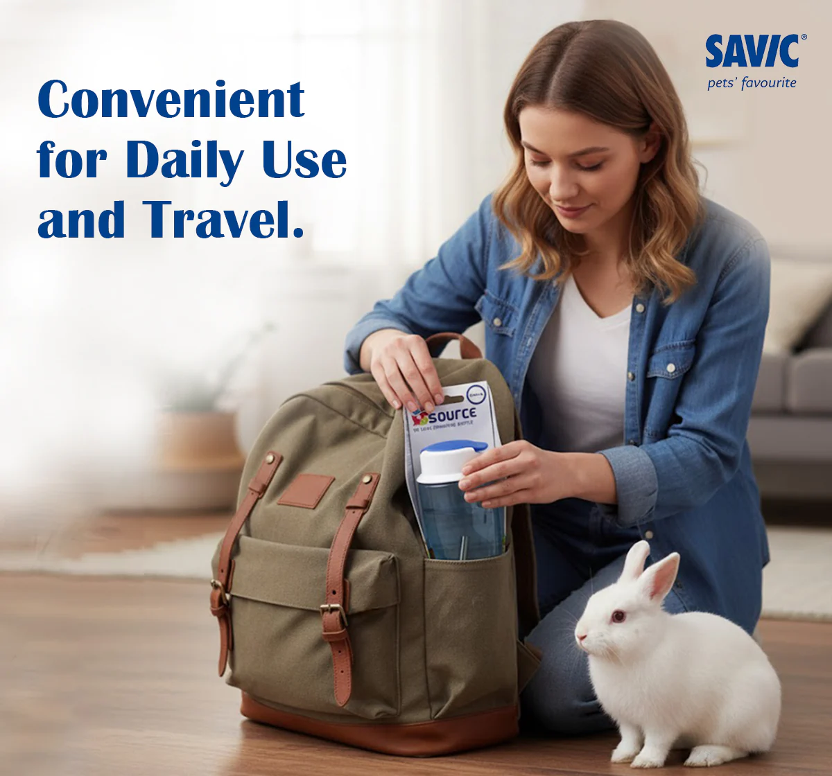 Savic Source Deluxe Drink Bottle for Hamsters and Rabbits - Image 6