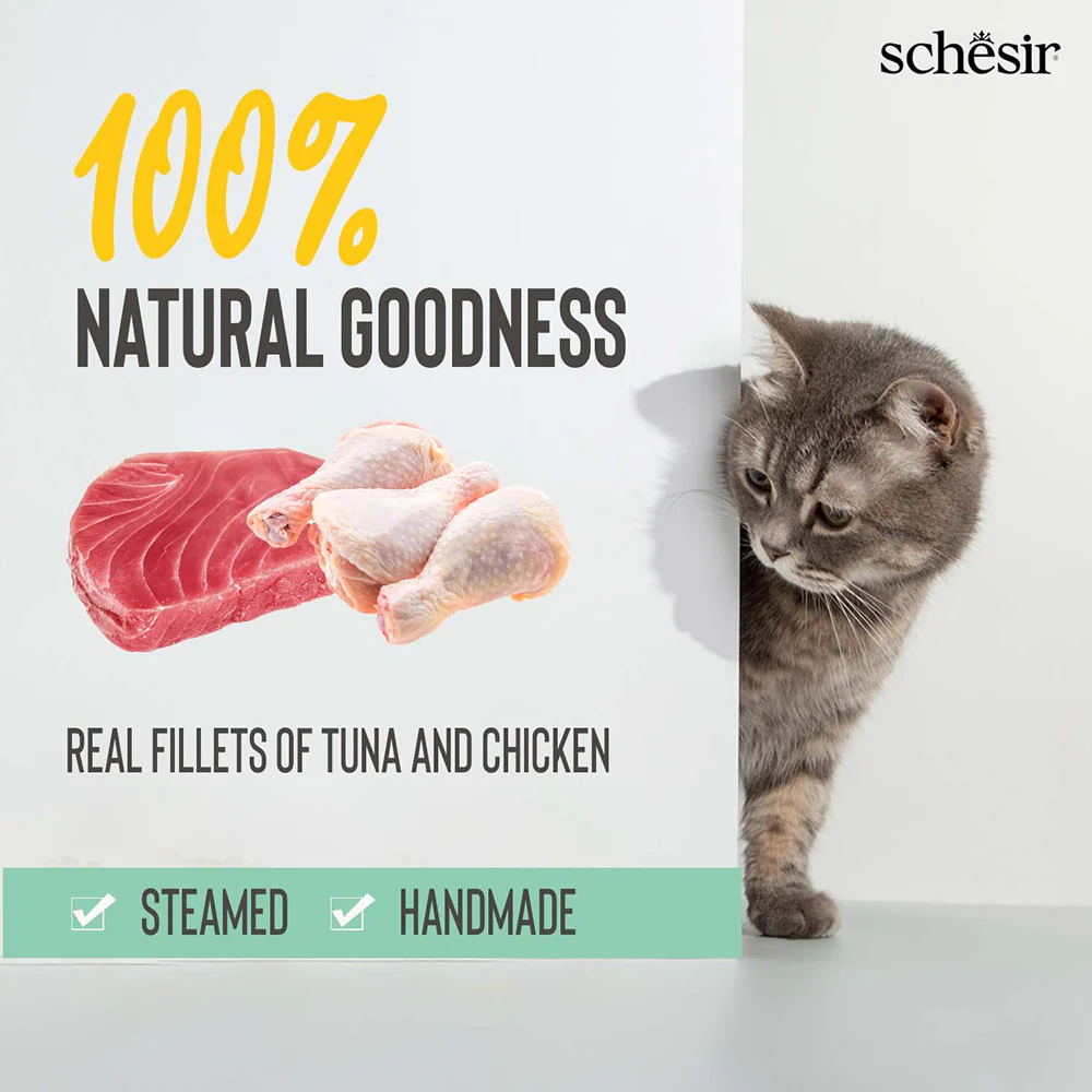 Schesir Tuna Chicken & Shrimp With Rice in Jelly Cat Wet Food - Image 3