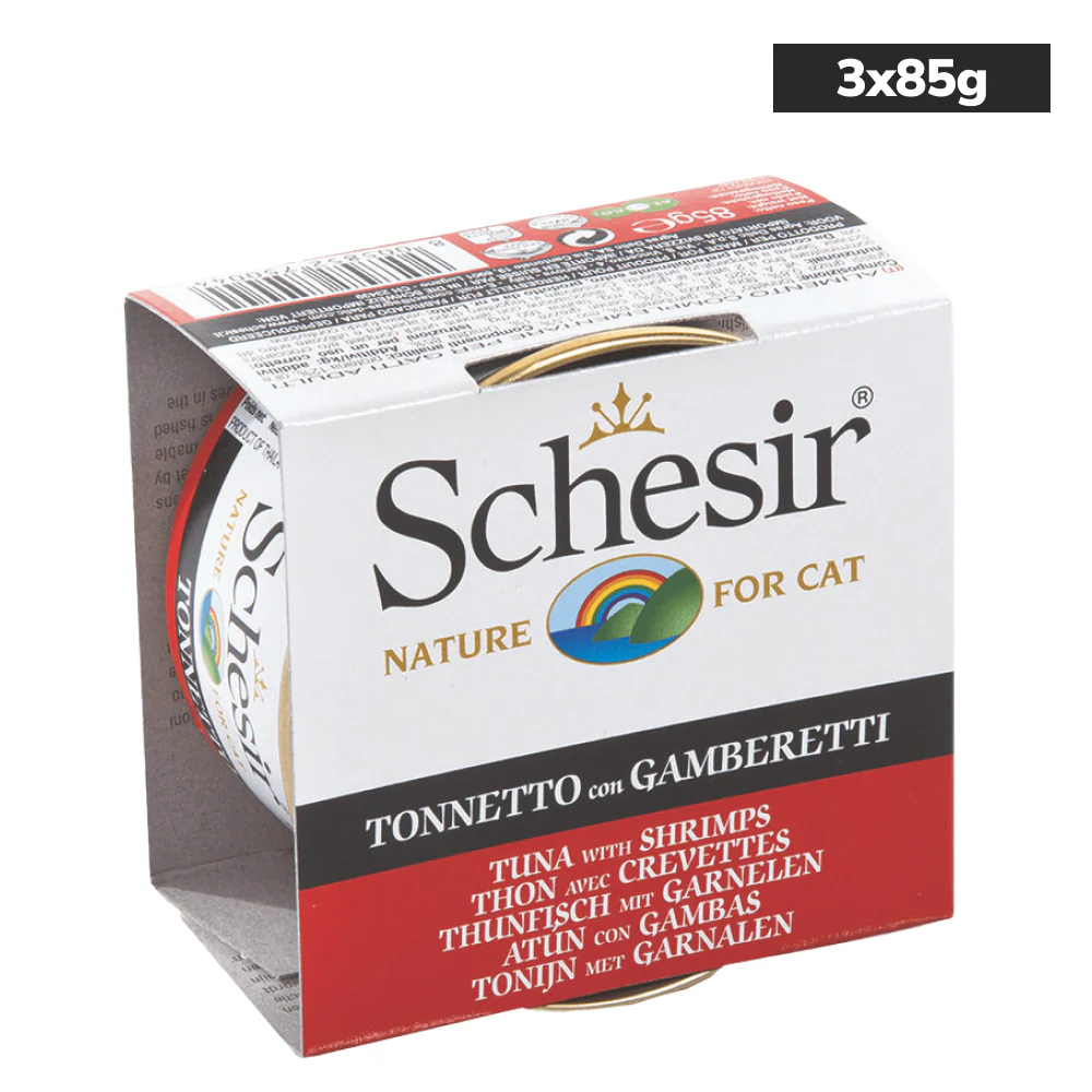Schesir Tuna In Jelly with Shrimp Adult Cat Wet Food - Image 8