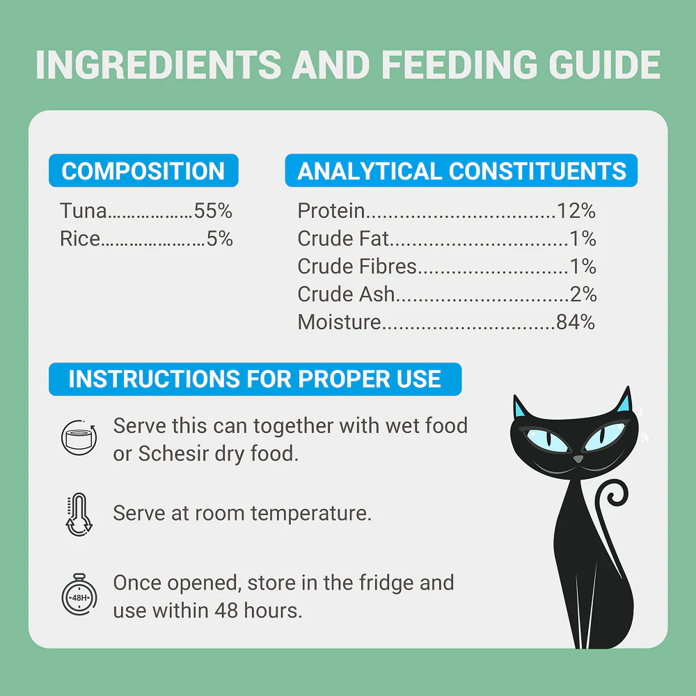 Schesir Tuna Whole Meat & Rice in Jelly Adult Cat Wet Food - Image 5