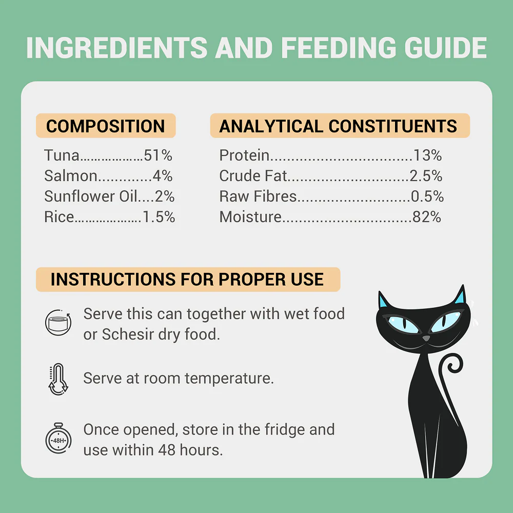 Schesir Tuna Whole Meat Salmon Rice in Jelly Adult Cat Wet Food - Image 3