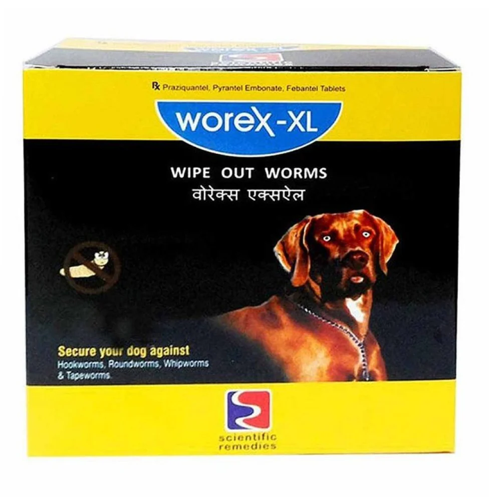 Scientific Remedies Worex XL Dewormer Tablets for Large Dogs - Image 2