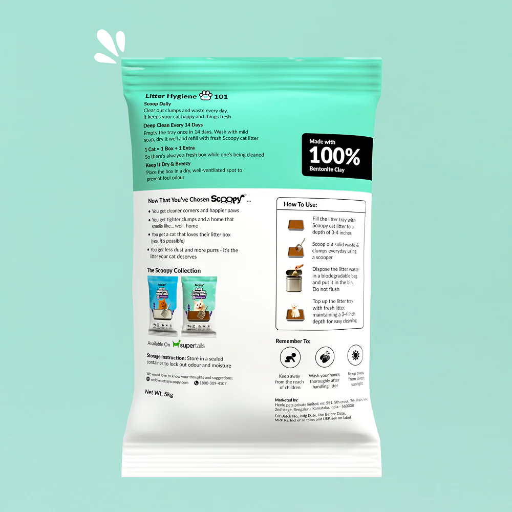 Scoopy Cat Litter | Lavender Scented | 100% Natural Indian Brown Sand (10kg) - Image 10
