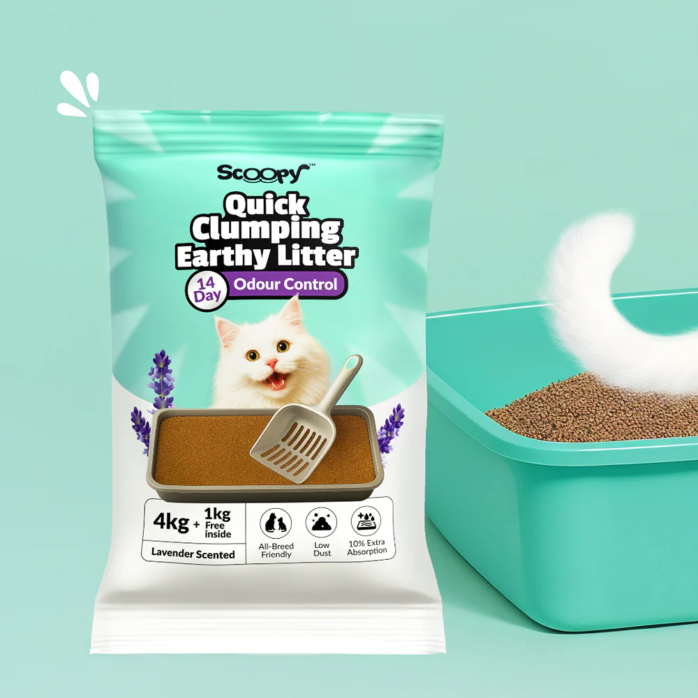 Scoopy Cat Litter | Lavender Scented | 100% Natural Indian Brown Sand (10kg) - Image 9