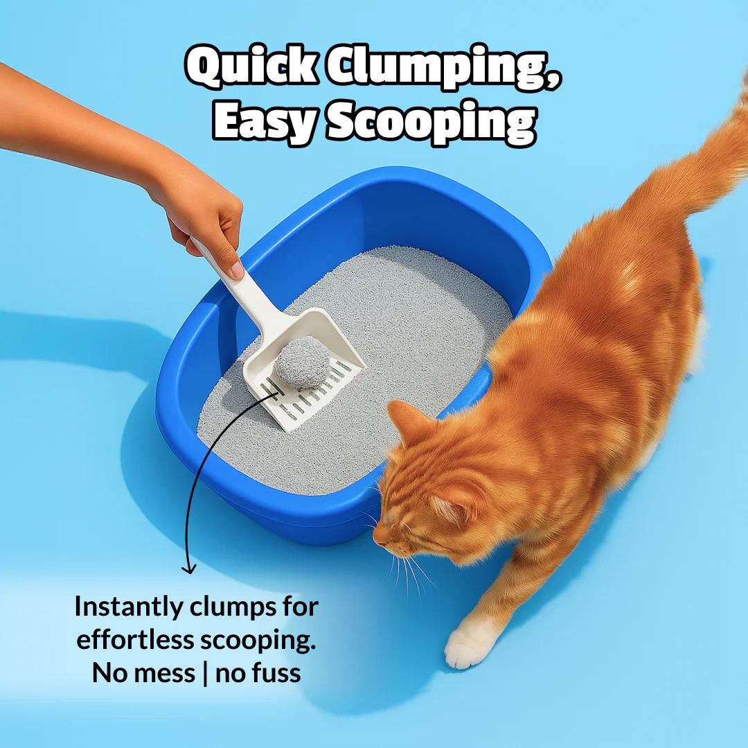 Scoopy Cat Litter | Lavender Scented | Quick Clumping | 100% Natural Bentonite White Sand (Buy 1 Get 1) - Image 7