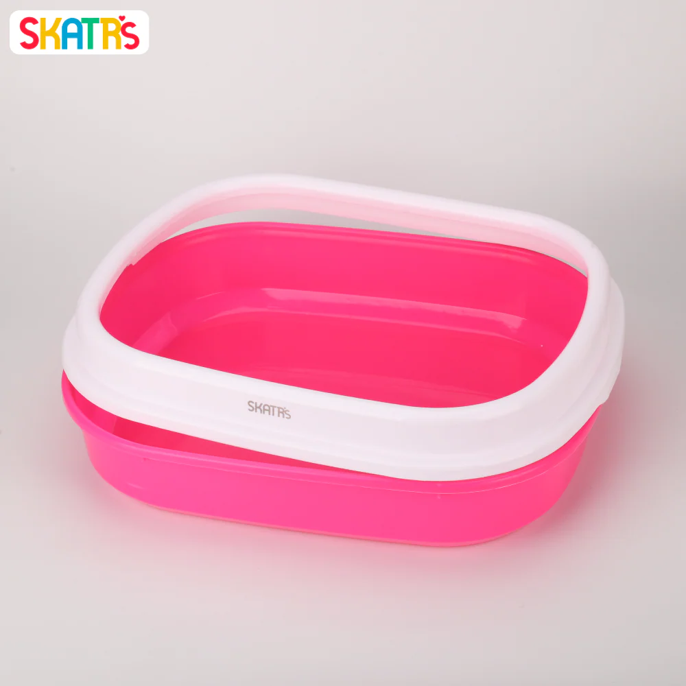 Scoopy Lavender Scented Natural Indian Brown Sand Litter & Skatrs Pink Litter Tray Cat Combo - Image 4
