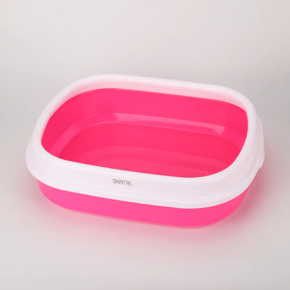 Scoopy Lavender Scented Natural Indian Brown Sand Litter & Skatrs Pink Litter Tray Cat Combo - Image 5
