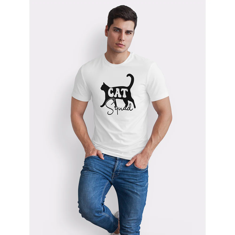 Seek Buy Love Cat Squad Tee (White) - Image 2