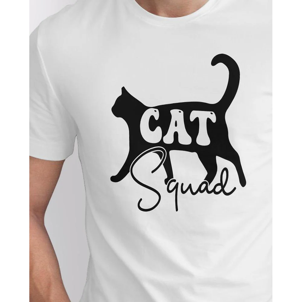 Seek Buy Love Cat Squad Tee (White) - Image 3