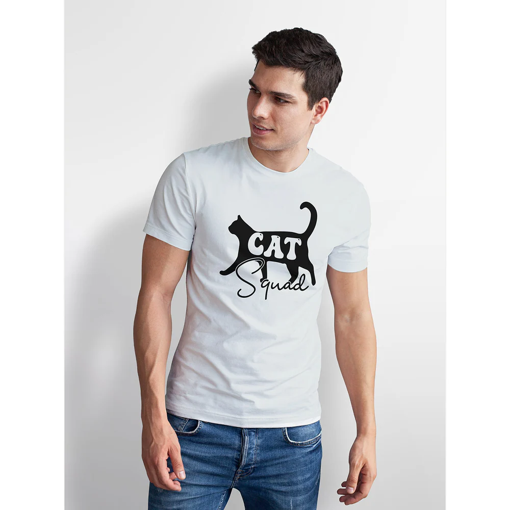 Seek Buy Love Cat Squad Tee (White) - Image 5