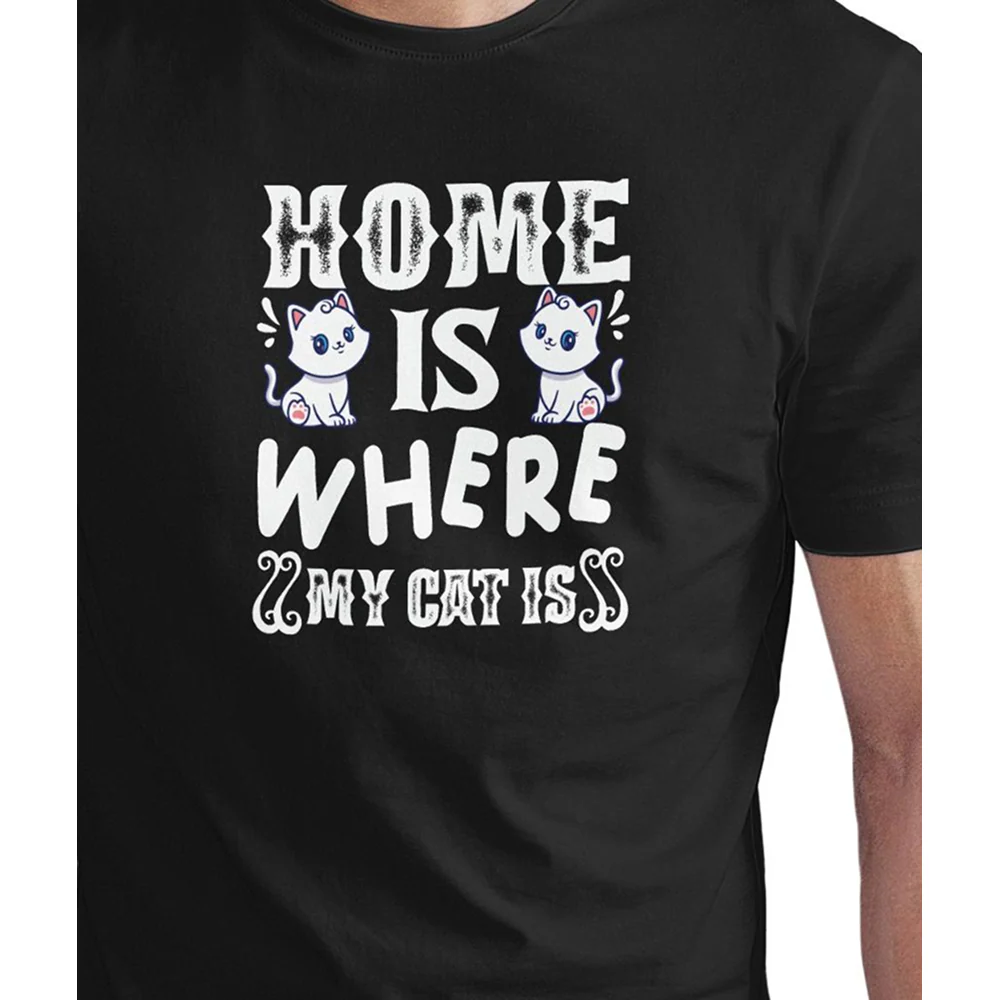 Seek Buy Love Home is Where my Cat is Unisex Tee - Image 5