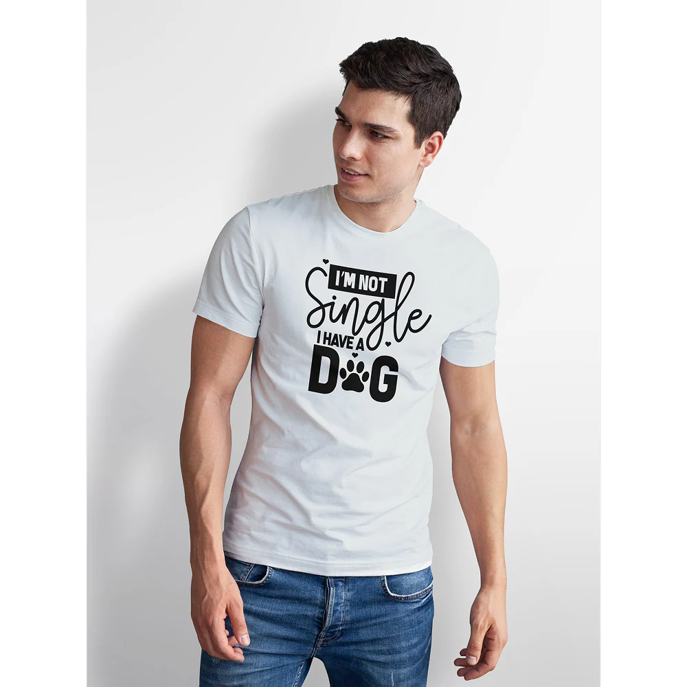 Seek Buy Love Taken By My Dog Tee (White) - Image 3