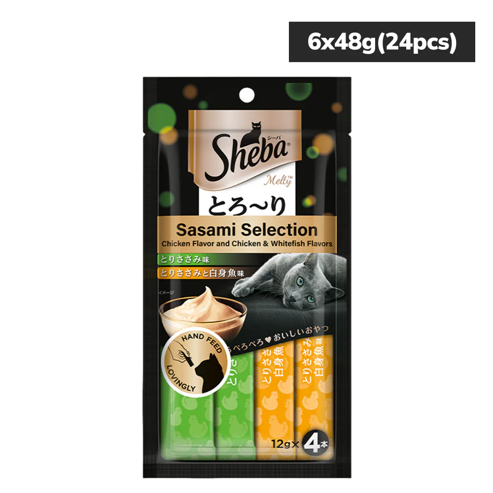 Sheba Chicken & Chicken Whitefish Sasami Selection Melty Premium Cat Treats - Image 22