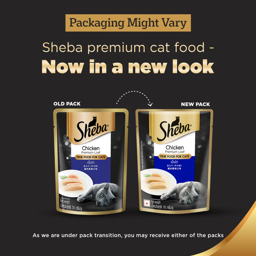 Sheba Chicken Loaf, Chicken With Tuna and Tuna Pumpkin & Carrot In Gravy Rich Premium Adult Fine Cat Wet Food Combo - Image 5