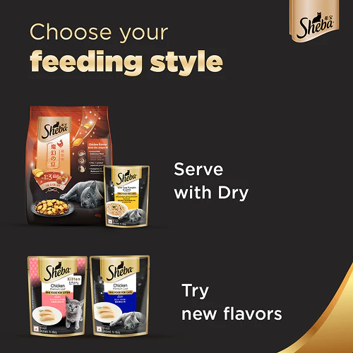 Sheba Chicken With Tuna In Gravy and Tuna Pumpkin & Carrot In Gravy Rich Premium Adult Fine Cat Wet Food Combo - Image 21