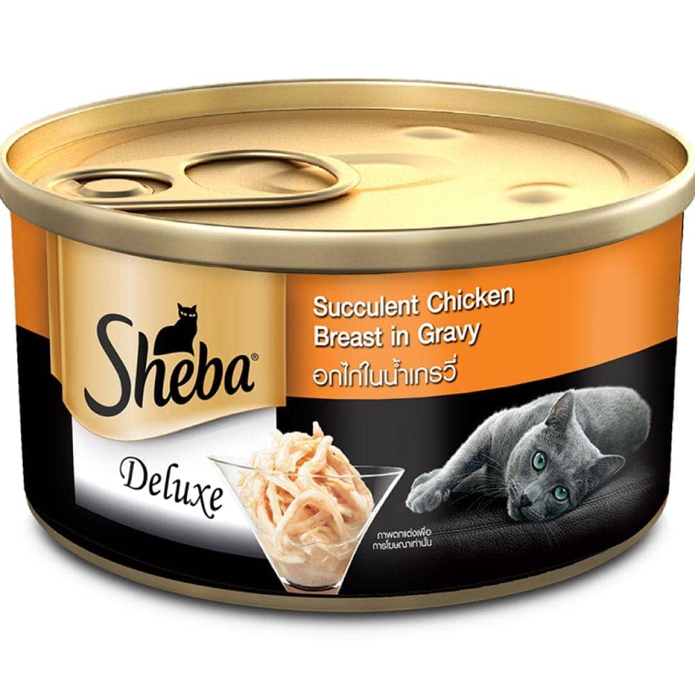 Sheba Complete Nutrition Succulent Chicken Breast In Gravy Cat Wet Food and Chicken Flavour Irresistible All Life Stage Cat Dry Food Combo - Image 13