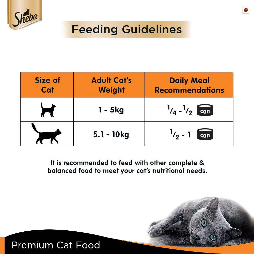 Sheba Complete Nutrition Succulent Chicken Breast In Gravy Cat Wet Food and Chicken Flavour Irresistible Cat Dry Food Combo - Image 9