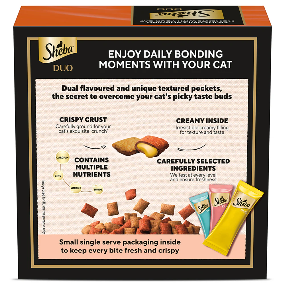 Sheba Duo Tuna & Chicken, Salmon & Tuna, Chicken & Salmon Crunchy Adult Cat Treats - Image 14
