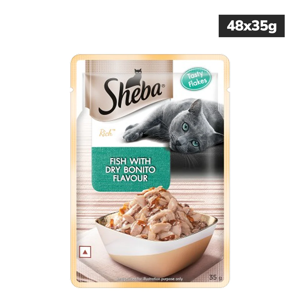 Sheba Fish with Dry Bonito Flake Premium Cat Wet Food - Image 17
