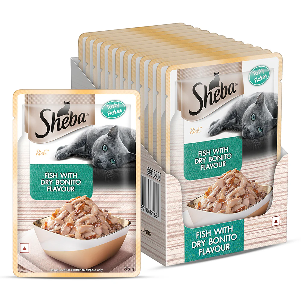 Sheba Fish with Dry Bonito Flake Premium Cat Wet Food - Image 22