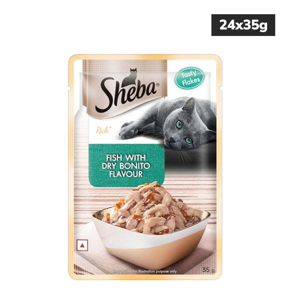Sheba Fish with Dry Bonito Flake Premium Cat Wet Food - Image 19