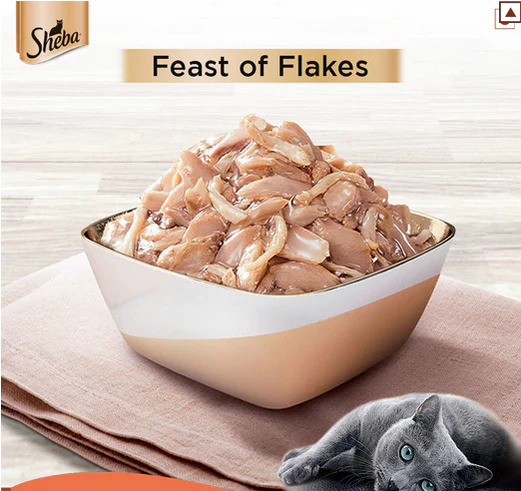 Sheba Fish with Dry Bonito Flake, Skipjack & Salmon Fish and Fish with Sasami Cat Wet Food Combo - Image 4