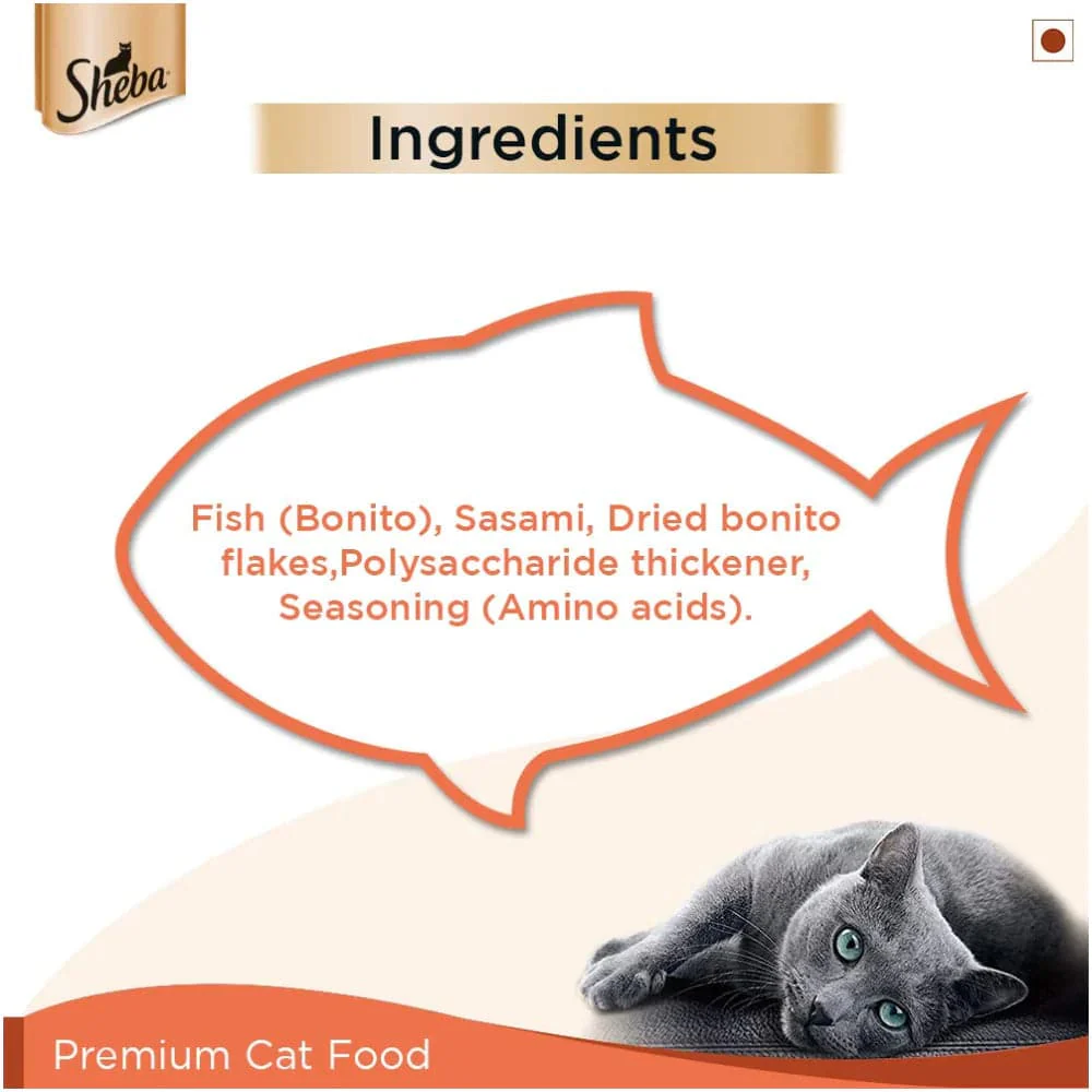 Sheba Fish with Sasami and Skipjack & Salmon Fish Mix Cat Wet Food Combo - Image 5
