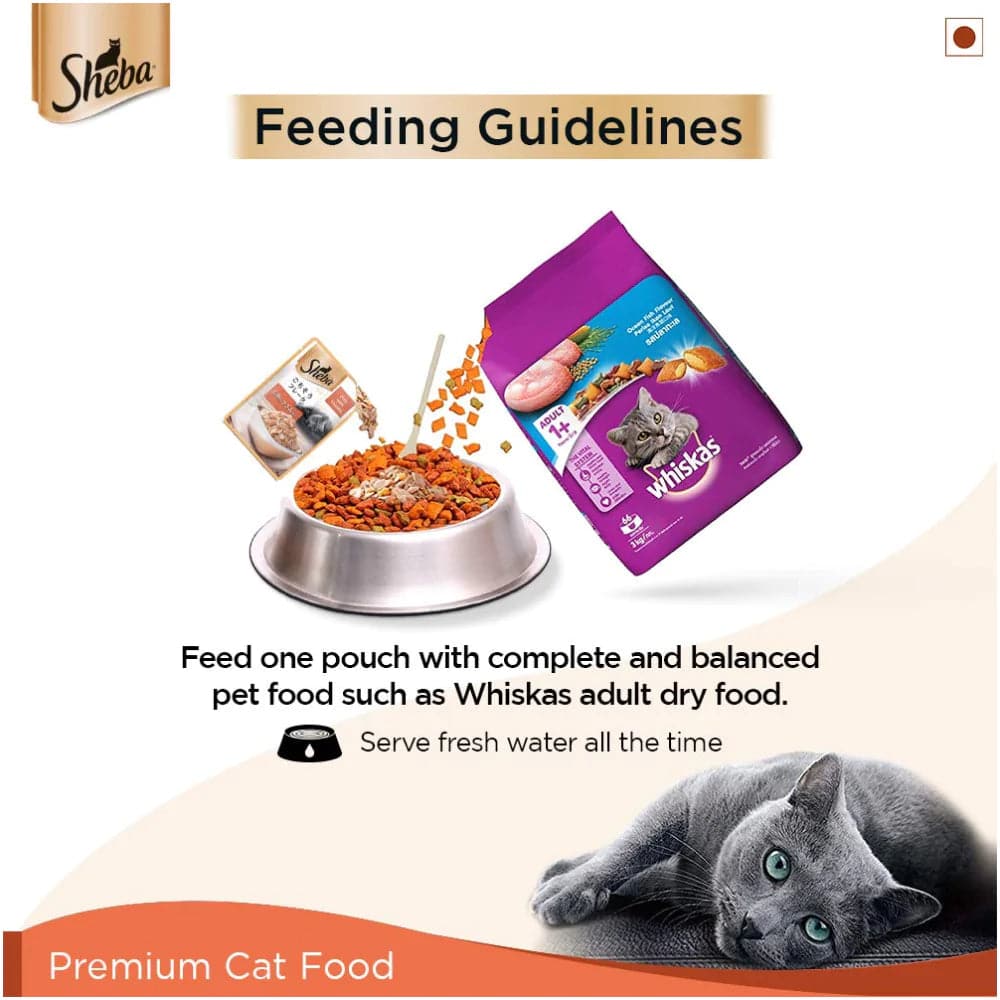 Sheba Fish with Sasami and Skipjack & Salmon Fish Mix Cat Wet Food Combo - Image 6