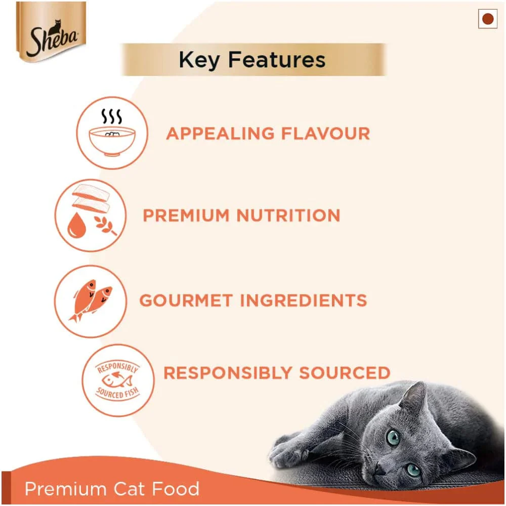Sheba Fish with Sasami and Skipjack & Salmon Fish Mix Cat Wet Food Combo - Image 9
