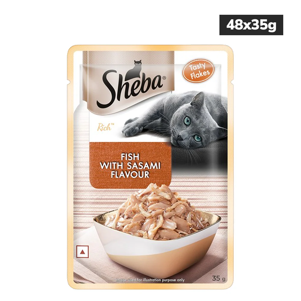 Sheba Fish with Sasami Premium Cat Wet Food - Image 2
