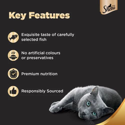 Sheba Maguro & Bream Fish Mix Premium Cat Wet Food - Image 4