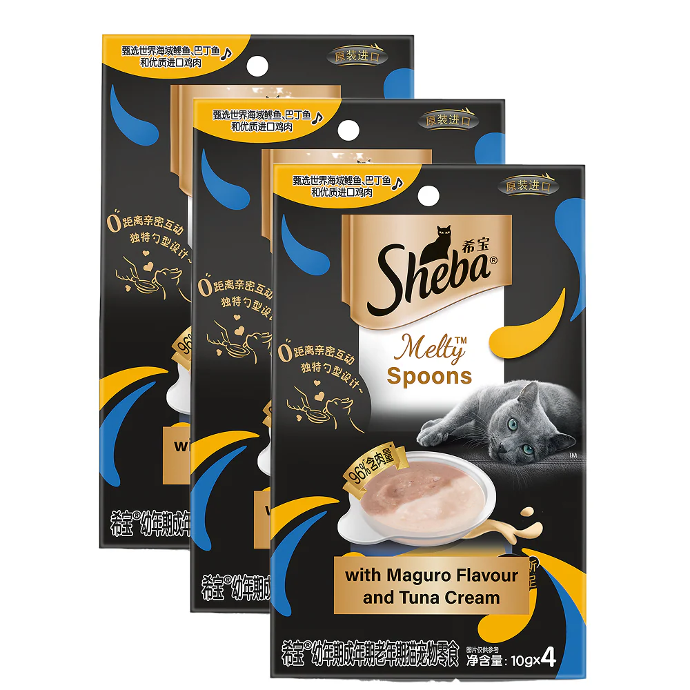 Sheba Melty Spoons Maguro Flavour with Tuna Cream Lickable Creamy Cat Treats - Image 16