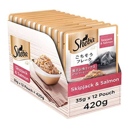 Sheba Skipjack & Salmon, Dry Bonito Flake and Maguro & Bream Fish Mix Premium Cat Wet Food Combo - Image 14