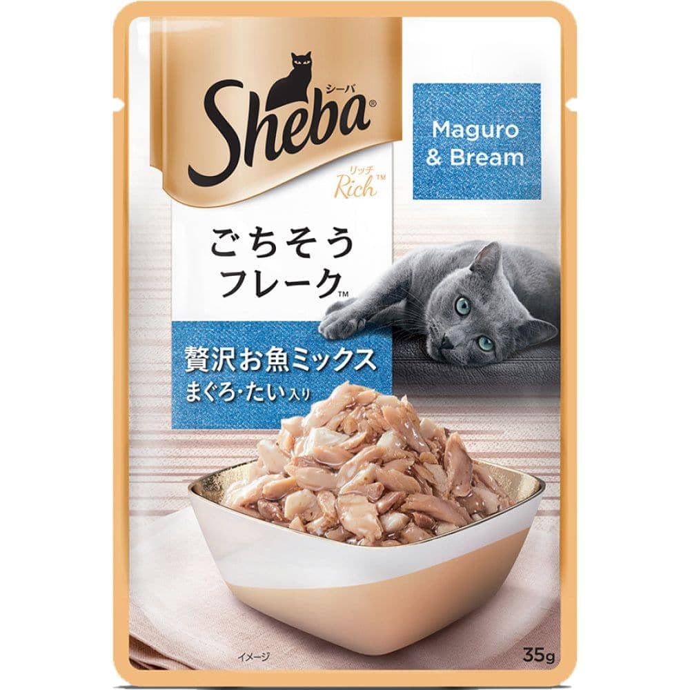 Sheba Skipjack Salmon Fish and Maguro Bream Fish Premium Cat Wet Food Combo - Image 4