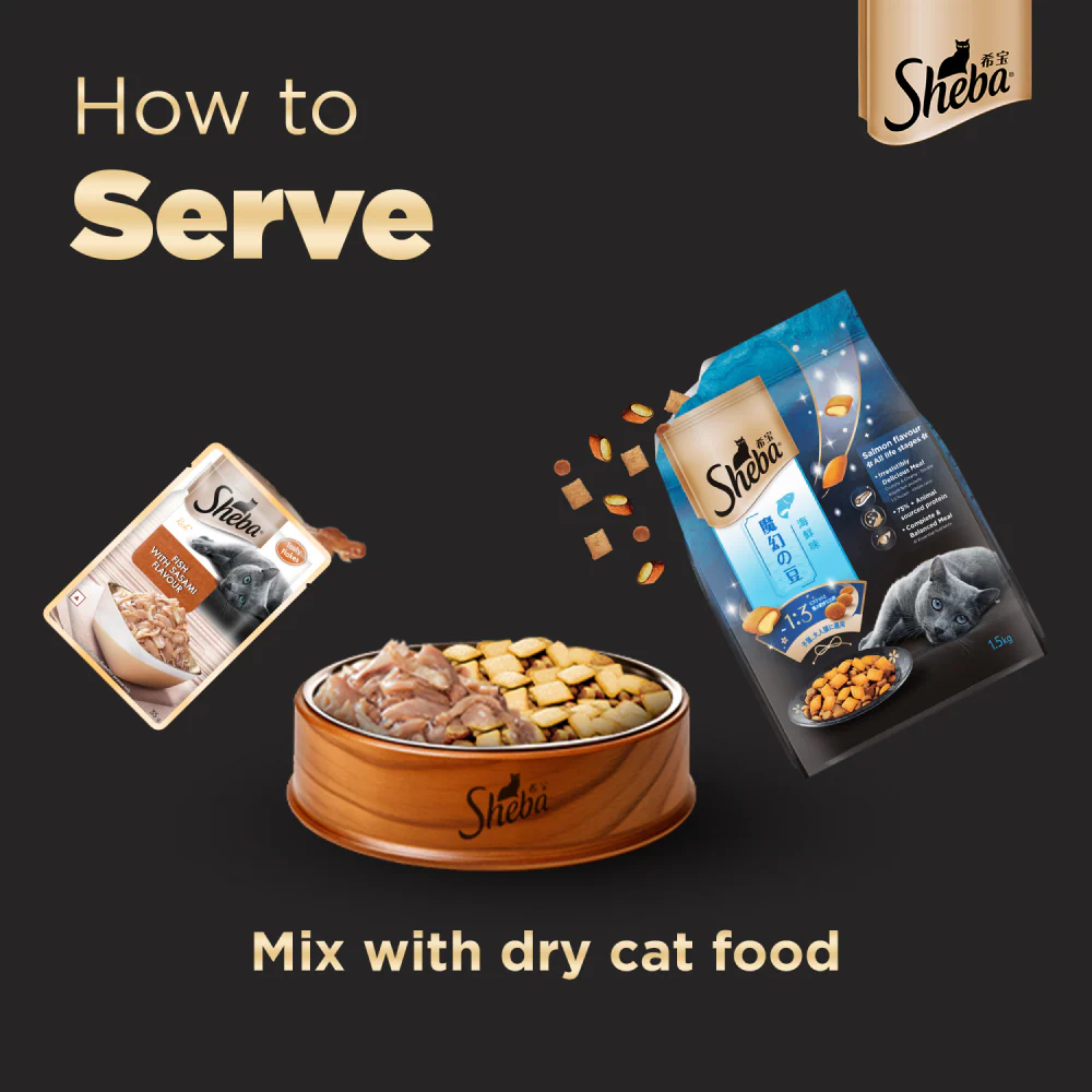 Sheba Skipjack & Salmon Fish, Maguro & Bream and Fish with Sasami Flake Premium Cat Wet Food Combo - Image 18
