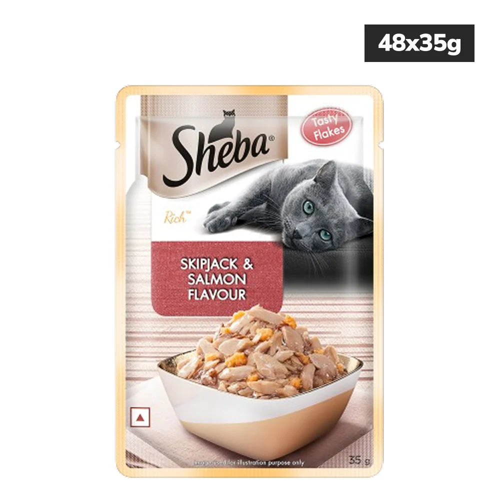 Sheba Skipjack & Salmon Fish Mix Cat Wet Food - Image 20