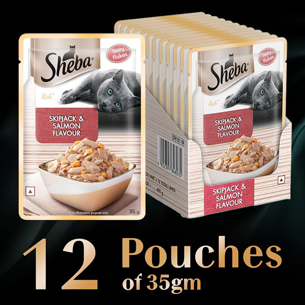 Sheba Skipjack & Salmon Fish Mix Cat Wet Food - Image 27