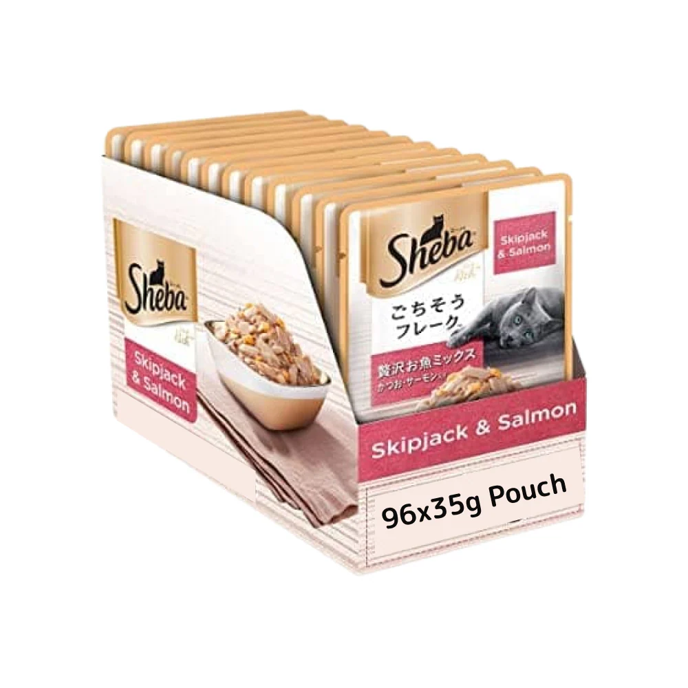 Sheba Skipjack & Salmon Fish Mix Cat Wet Food - Image 14