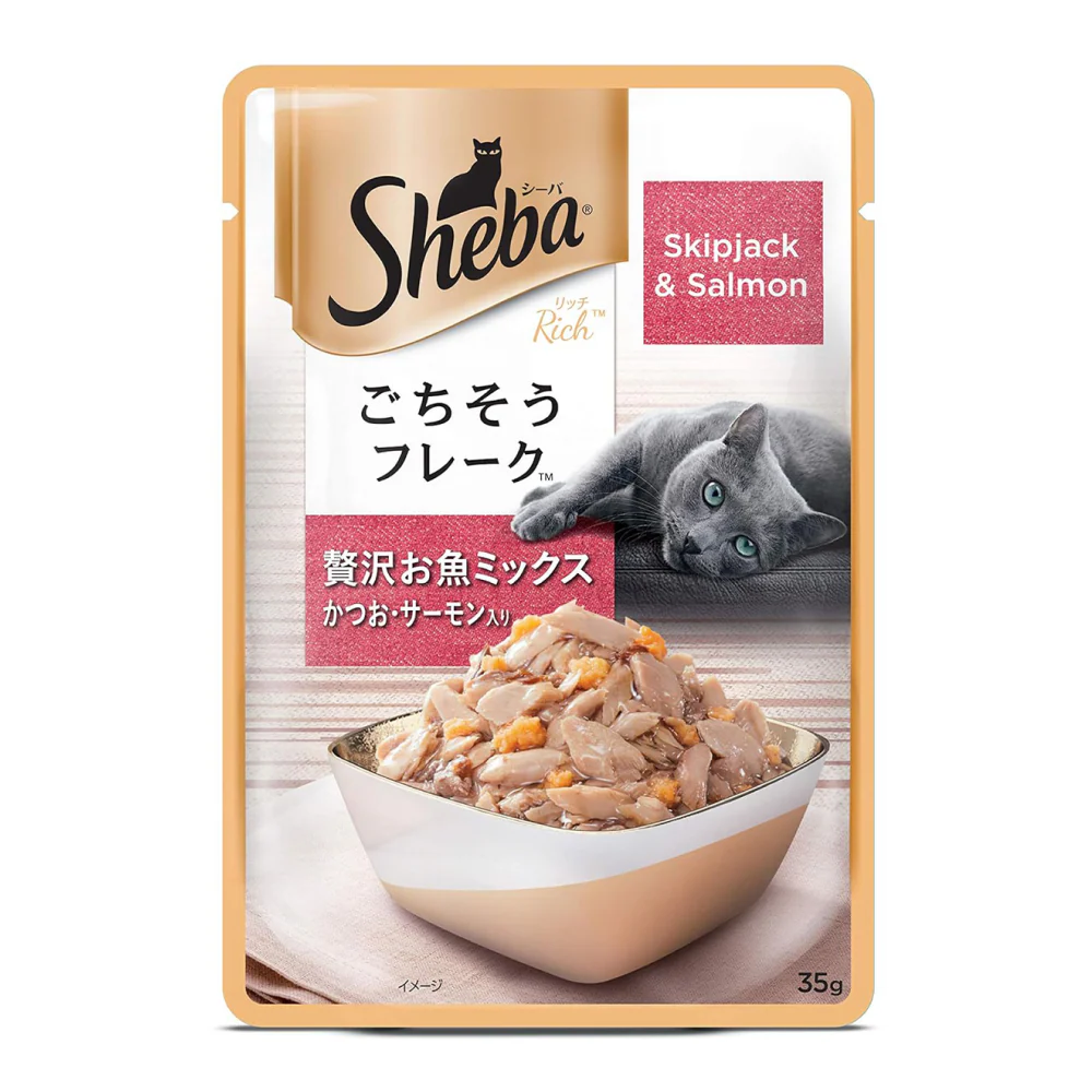 Sheba Skipjack & Salmon Fish Mix Cat Wet Food - Image 15