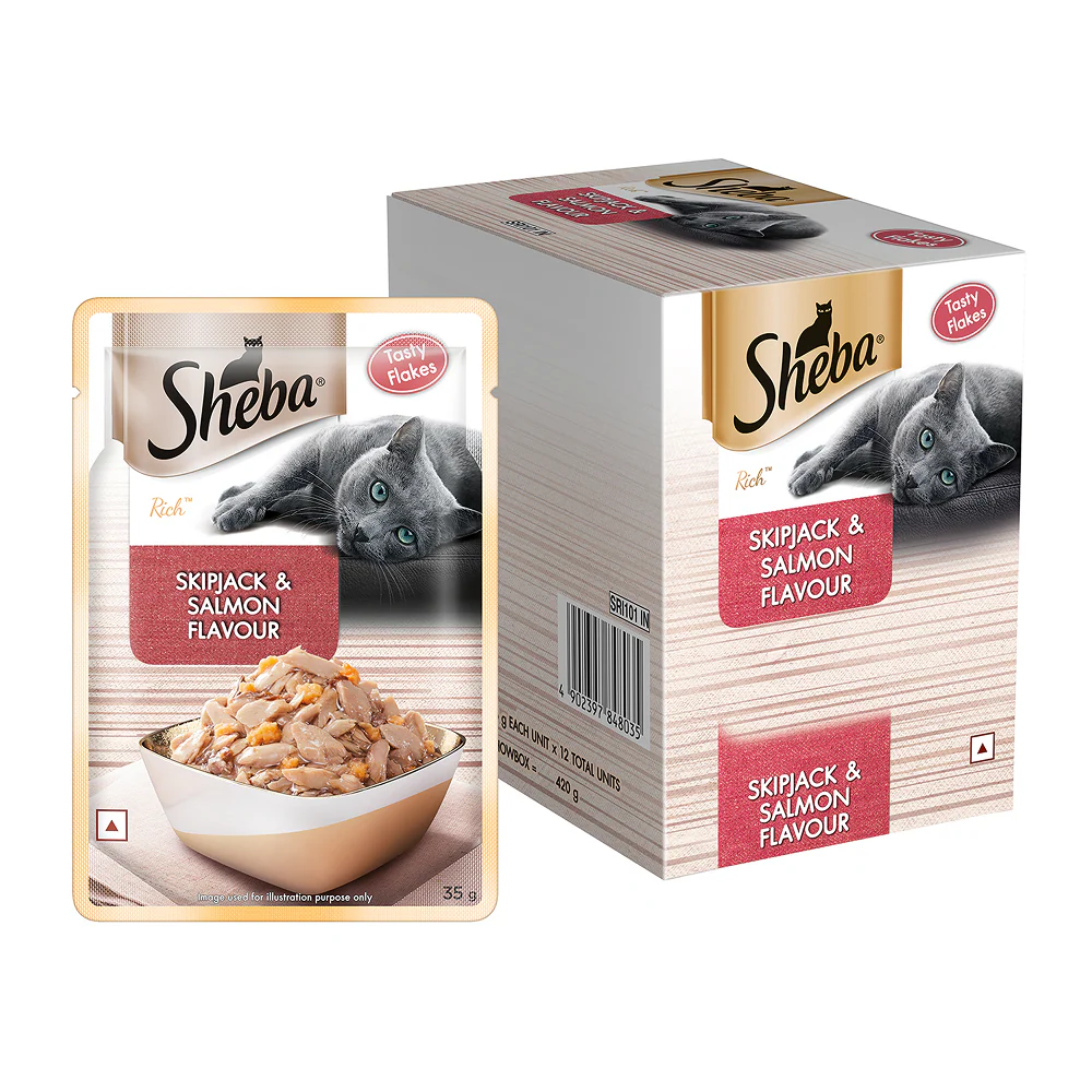 Sheba Skipjack & Salmon Fish Mix Cat Wet Food - Image 4
