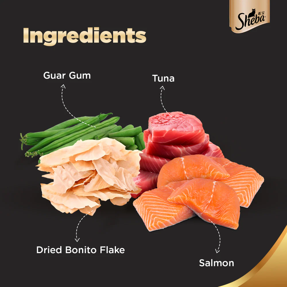 Sheba Skipjack & Salmon Fish Mix Cat Wet Food - Image 4
