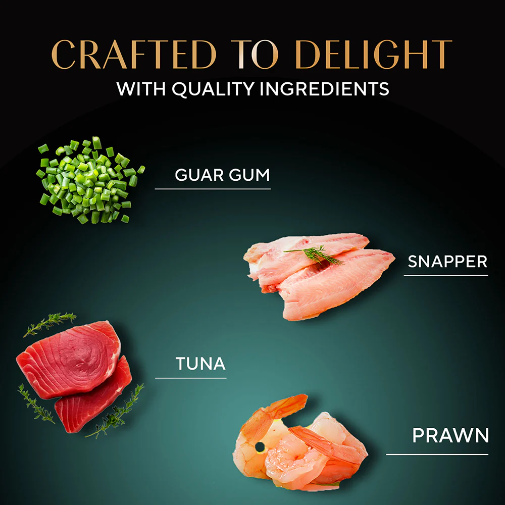 Sheba Tuna Fillet & Whole Prawns in Gravy Premium Cat Wet Food - Image 5