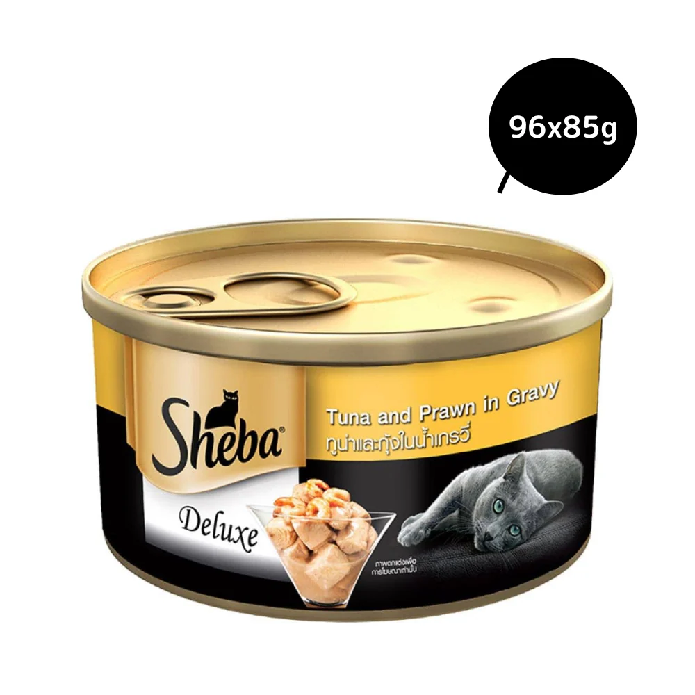 Sheba Tuna Fillet & Whole Prawns in Gravy Premium Cat Wet Food - Image 18