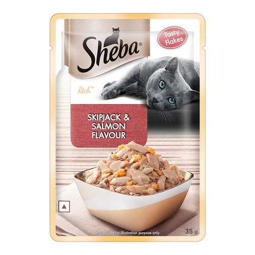 Sheba Tuna Flavor and Tuna & Prawn Maguro Selection Melty Premium Treat and Skipjack & Salmon Fish Mix Cat Wet Food Combo - Image 11