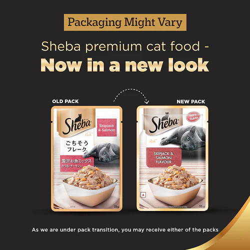 Sheba Tuna Flavor and Tuna & Prawn Maguro Selection Melty Premium Treat and Skipjack & Salmon Fish Mix Cat Wet Food Combo - Image 15