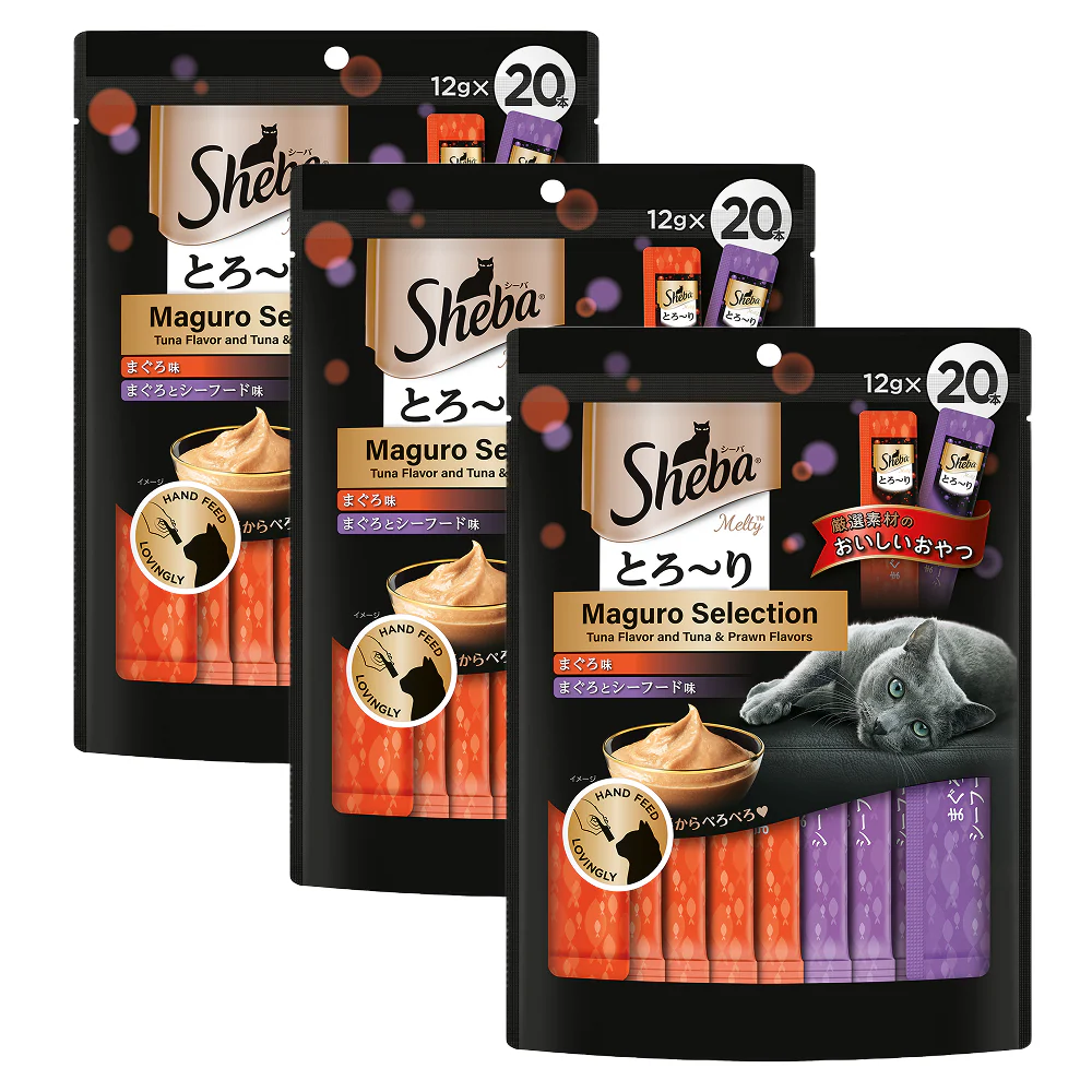 Sheba Tuna Flavor and Tuna & Prawn Maguro Selection Melty Premium Cat Treats - Image 23