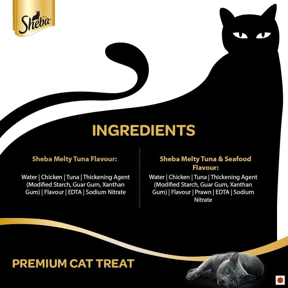 Sheba Tuna Flavor and Tuna & Prawn Maguro Selection Melty Premium Cat Treats - Image 6