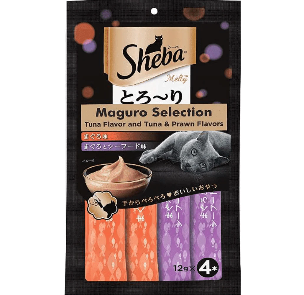 Sheba Tuna Flavor and Tuna & Prawn Maguro Selection Melty Premium Cat Treats - Image 7