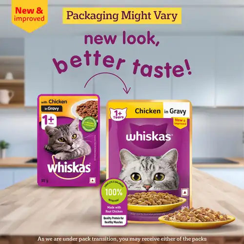 Sheba Tuna Pumpkin & Carrot In Gravy and Whiskas Chicken in Gravy Cat Wet Food Combo - Image 24