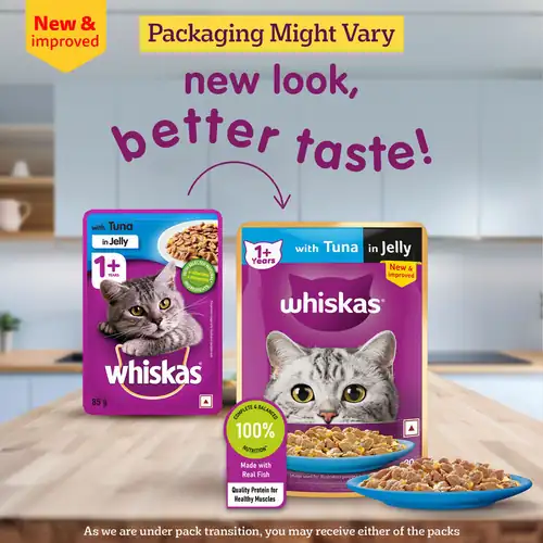Sheba Tuna Pumpkin & Carrot In Gravy and Whiskas Tuna in Jelly Cat Wet Food Combo - Image 3